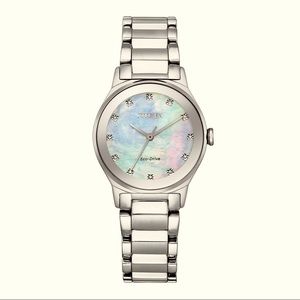 Citizen Eco-Drive Axiom Stainless Steel Ladies Quartz Watch EM0731-54D